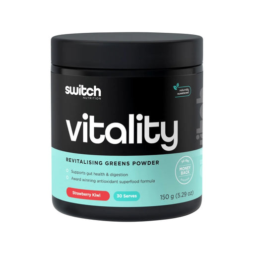 Switch Nutrition Vitality Revitalising Greens Powder Strawberry Kiwi 150g