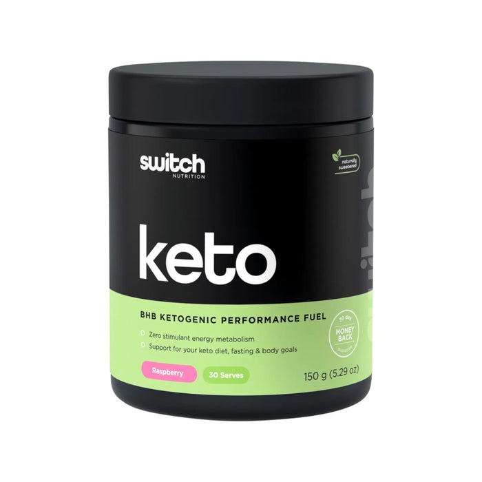 Switch Nutrition Keto BHB Ketogenic Performance Fuel Raspberry 150g