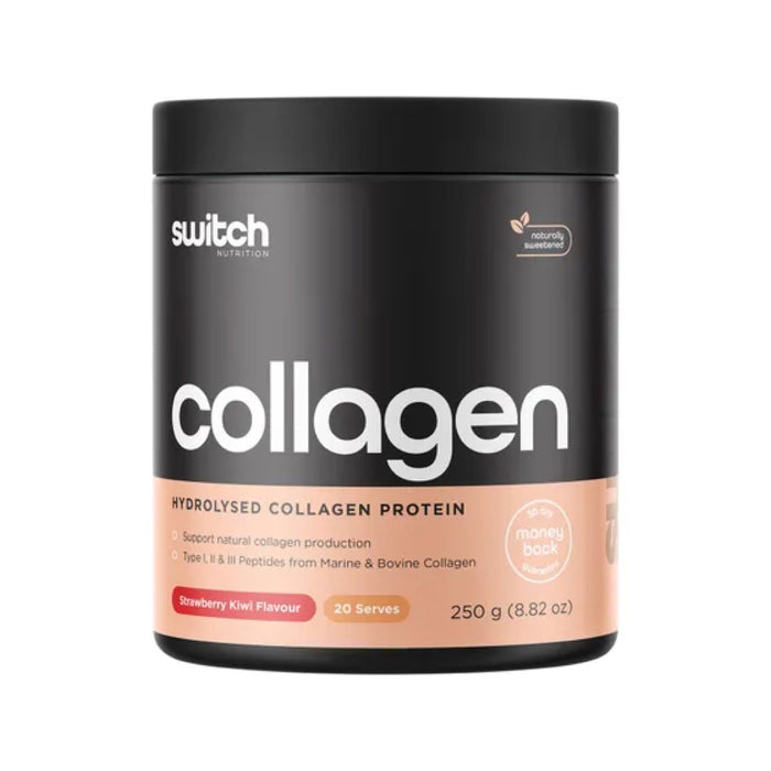 Switch Nutrition Hydrolysed Collagen Protein Strawberry Kiwi 250g