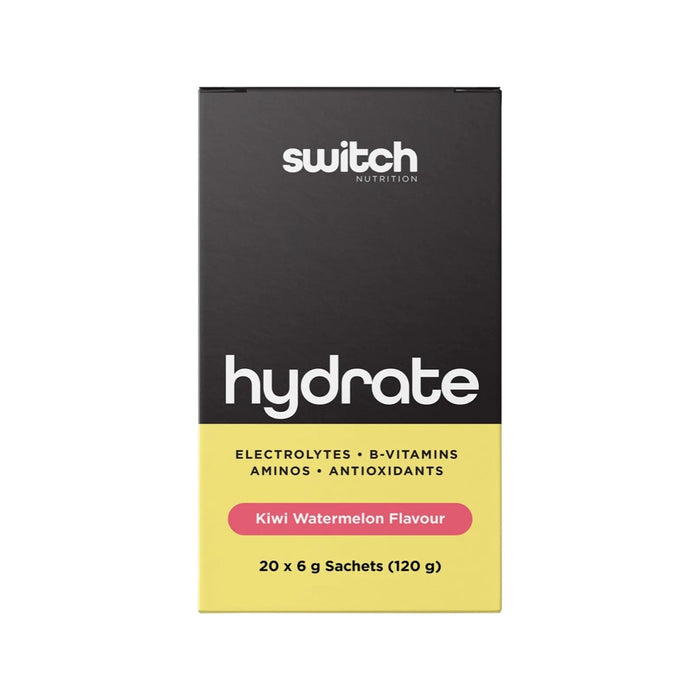 Switch Nutrition Hydrate Electrolytes No Added Sugar Kiwi Watermelon 20x6g