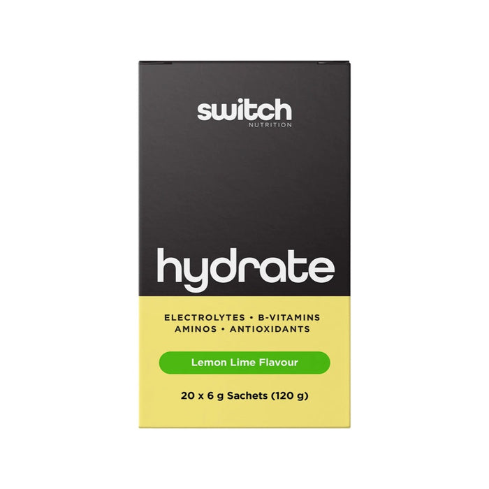 Switch Nutrition Hydrate Electrolytes No Added Sugar Lemon Lime 20x6g