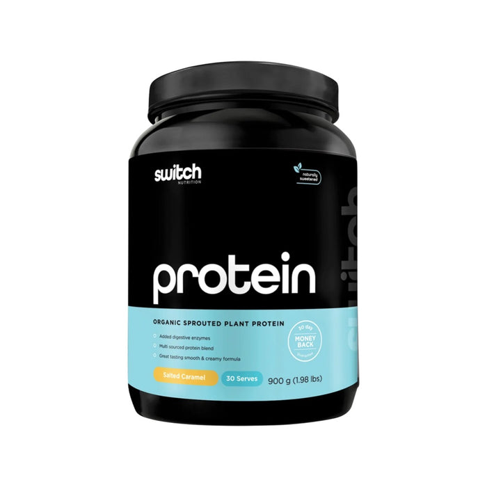 Switch Nutrition Protein Organic Sprouted Plant Salted Caramel 900g