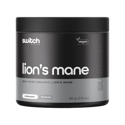 Switch Nutrition Lion's Mane 100% Pure Organic Unflavoured 60g