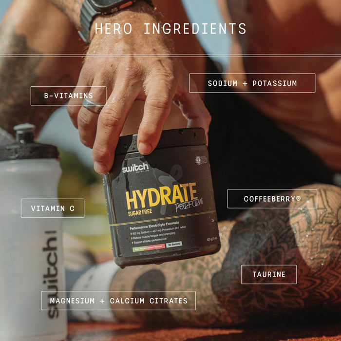 SWITCH NUTRITION Hydrate Perform Sugar Free Kiwi Watermelon 425g