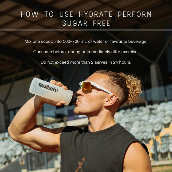 SWITCH NUTRITION Hydrate Perform Sugar Free Lemon Lime 425g