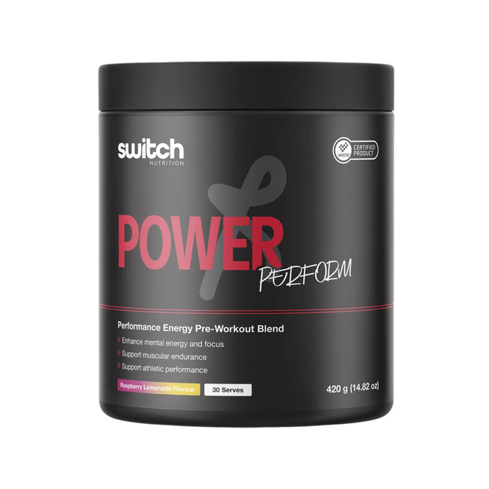 SWITCH NUTRITION Power Perform Pre-Workout Blend Raspberry Lemonade 420g