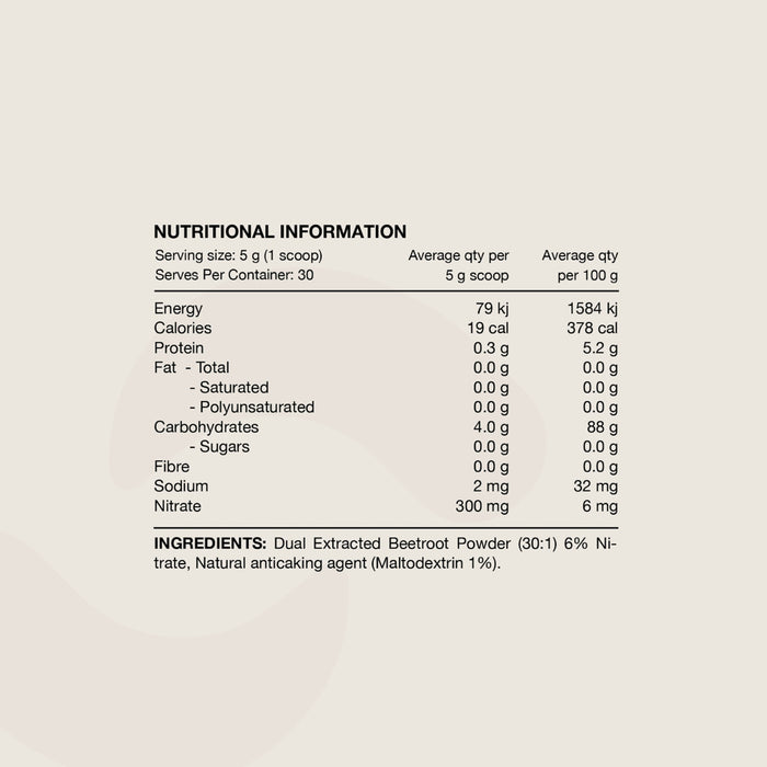 SWITCH NUTRITION Beetroot Triple Strength 6% Nitrate 30:1 Dual Extract 150g