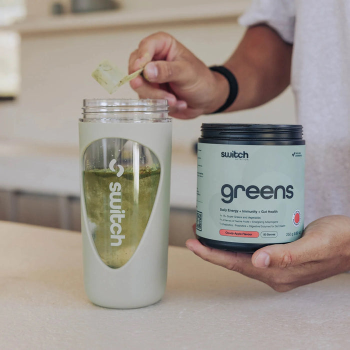 SWITCH NUTRITION Daily Shaker with Blender Ball Sage Green 800ml