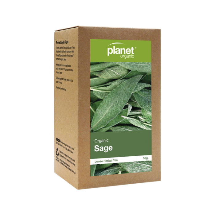 PLANET ORGANIC Herbal Loose Leaf Tea Organic Sage 50g 1 Pack