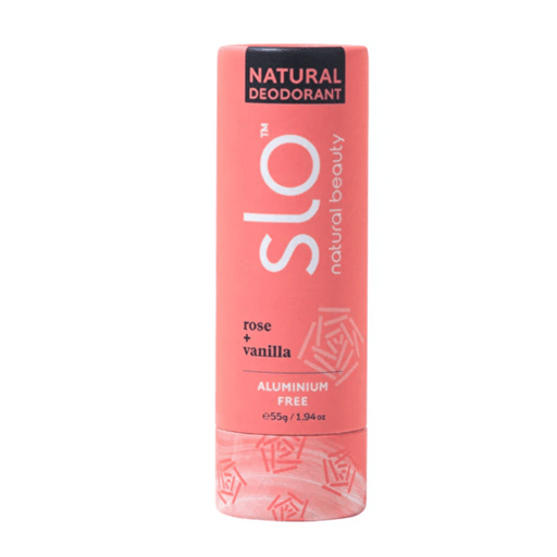 Slo Natural Beauty Natural Deodorant Stick Rose + Vanilla 55g