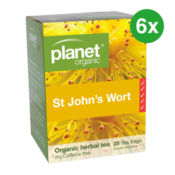 PLANET ORGANIC St John's Wort Herbal Tea25 Bags 6 Boxes (Extra 5% Off)