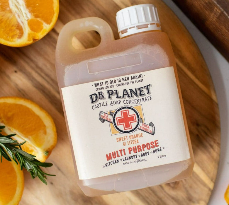 DR PLANET Castile Soap Sweet Orange & Litsea 1L