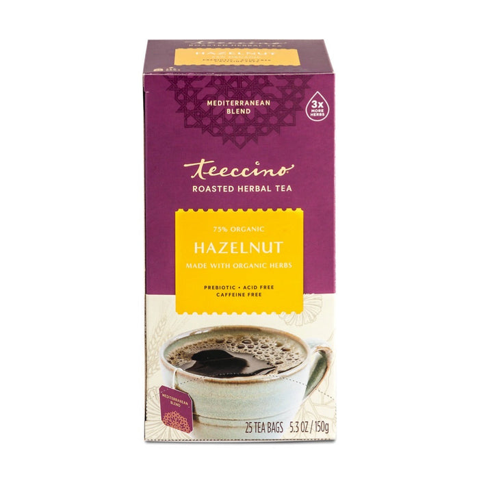 Teeccino Herbal Coffee Hazelnut 25 Tea Bags