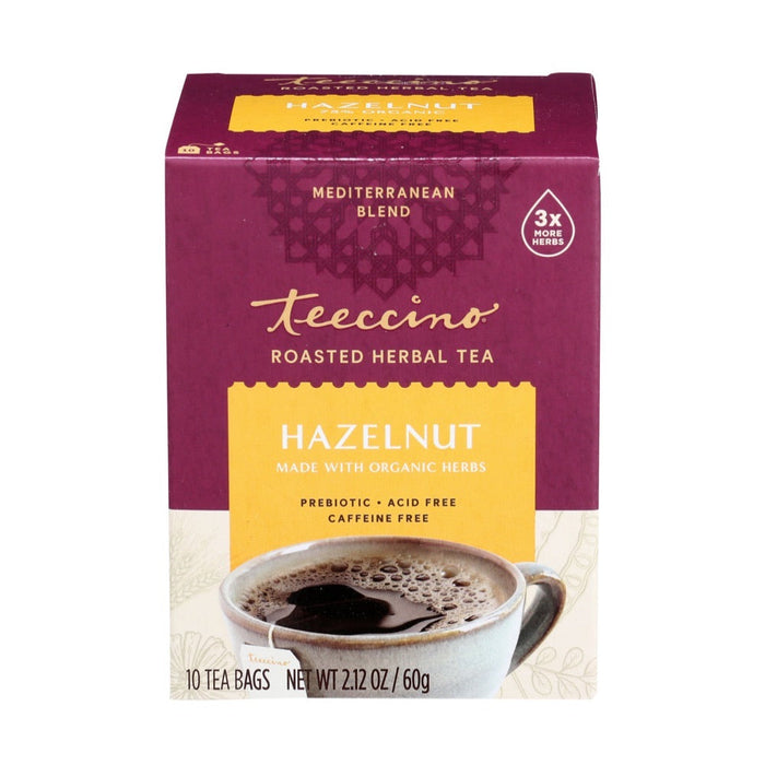 Teeccino Herbal Coffee Hazelnut 10 Tea Bags