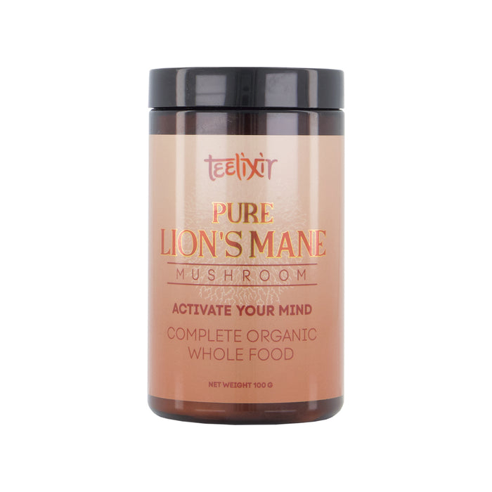 TEELIXIR Organic Pure Lions Mane Mushroom 100g