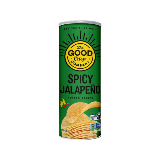 The Good Crisp Company Potato Crisps Spicy Jalapeno 8x160g