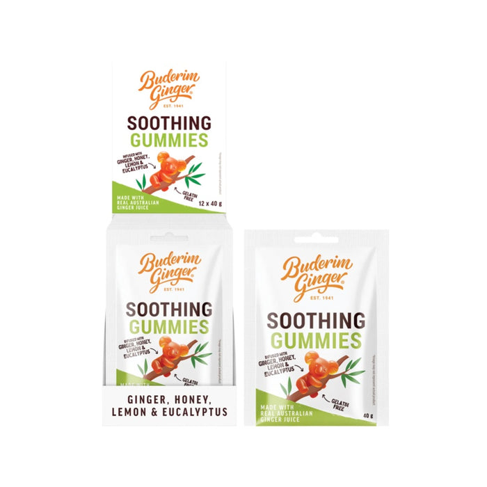 BUDERIM GINGER Soothing Gummies 12x40g