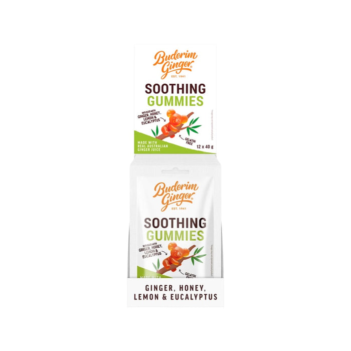 BUDERIM GINGER Soothing Gummies 12x40g