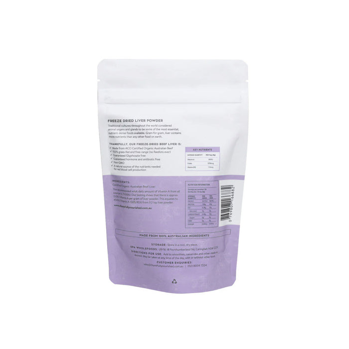 THANKFULLY NOURISHED Australian Organic Liver Powder 150g