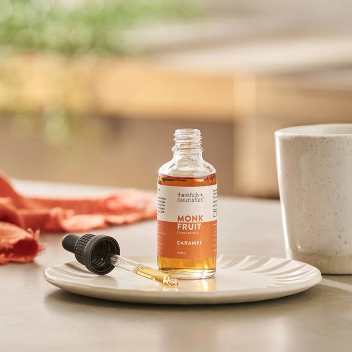 THANKFULLY NOURISHED Monk Fruit Concentrate – Caramel 50ml