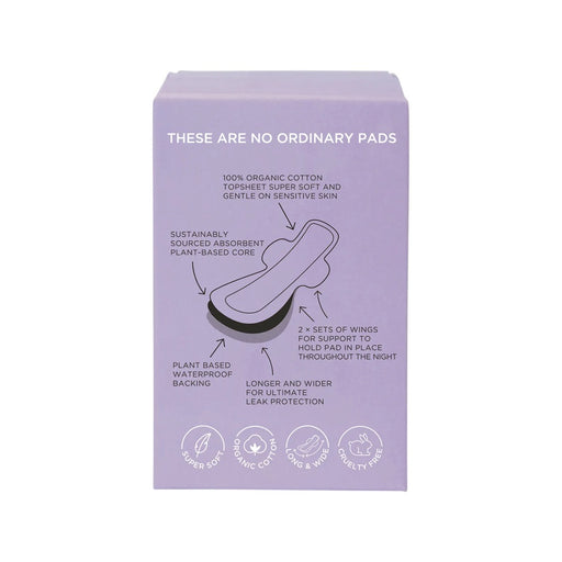 TOM Organic Pads Ultra Thin Overnight 6x8pk