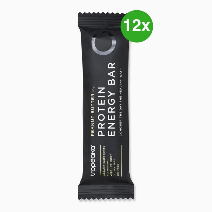 Tropeaka Protein Energy Bar 12x50g Peanut Butter