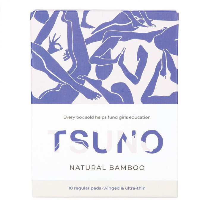 Tsuno Natural Bamboo Pads Winged & Ultra-Thin Regular