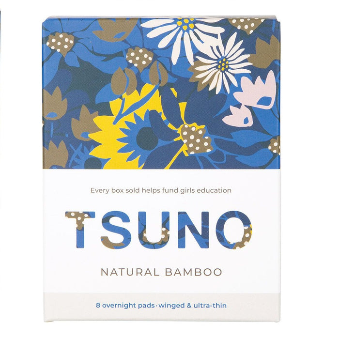Tsuno Natural Bamboo Pads Winged & Ultra-Thin Overnight