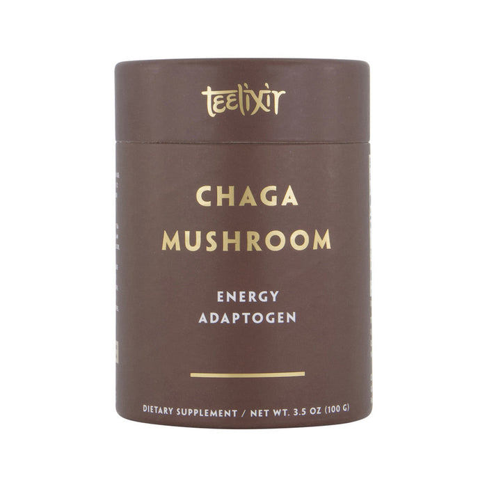 Teelixir Organic Chaga Mushroom (Antioxidant Adaptogen) 100g