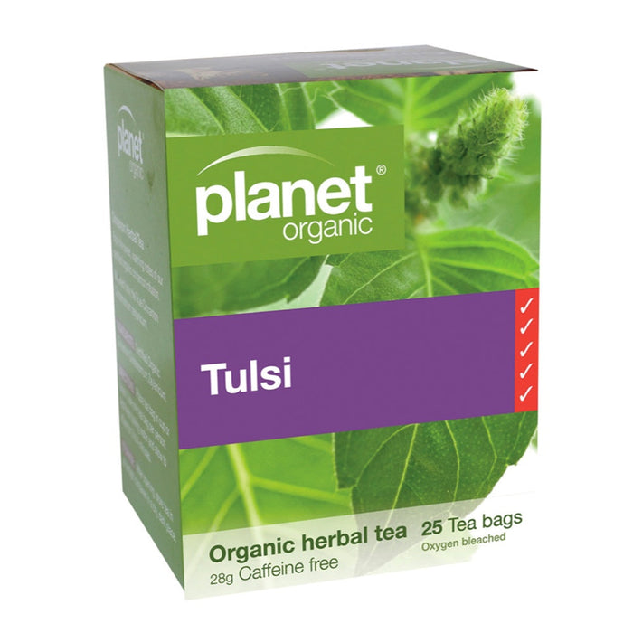 PLANET ORGANIC Tulsi Herbal Tea Bags 25 Bags 1 Box