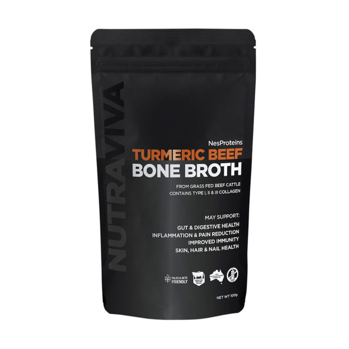 Nes Proteins Beef Bone Broth 100g Turmeric