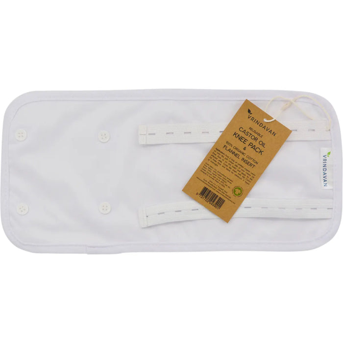 VRINDAVAN Castor Oil Knee Pack White