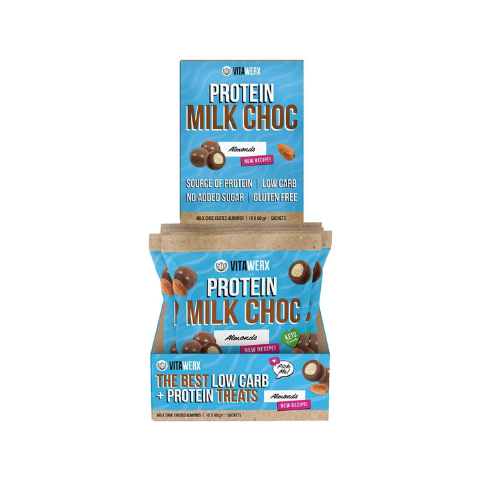 VITAWERX Milk Choc Coated Almonds 10x60g