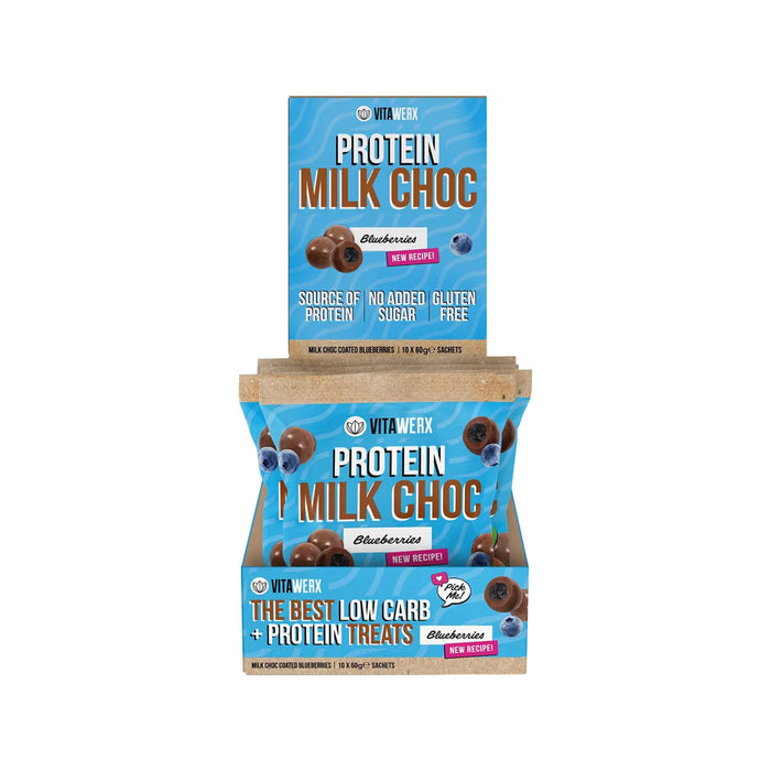 VITAWERX Milk Choc Coated Blueberries 10x60g