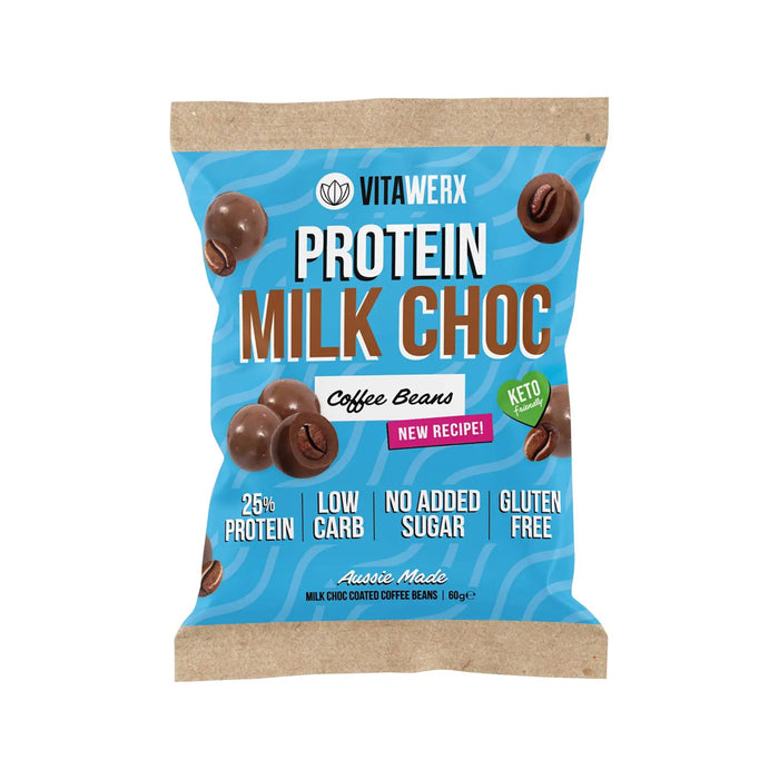 VITAWERX Milk Choc Coated Coffee Beans 10x60g