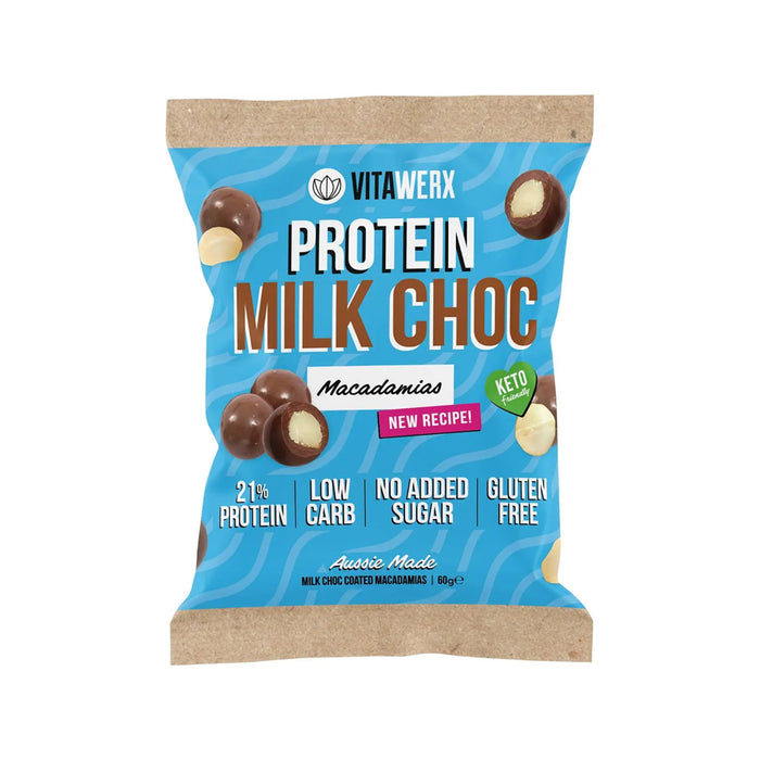 VITAWERX Milk Choc Coated Macadamias 10x60g