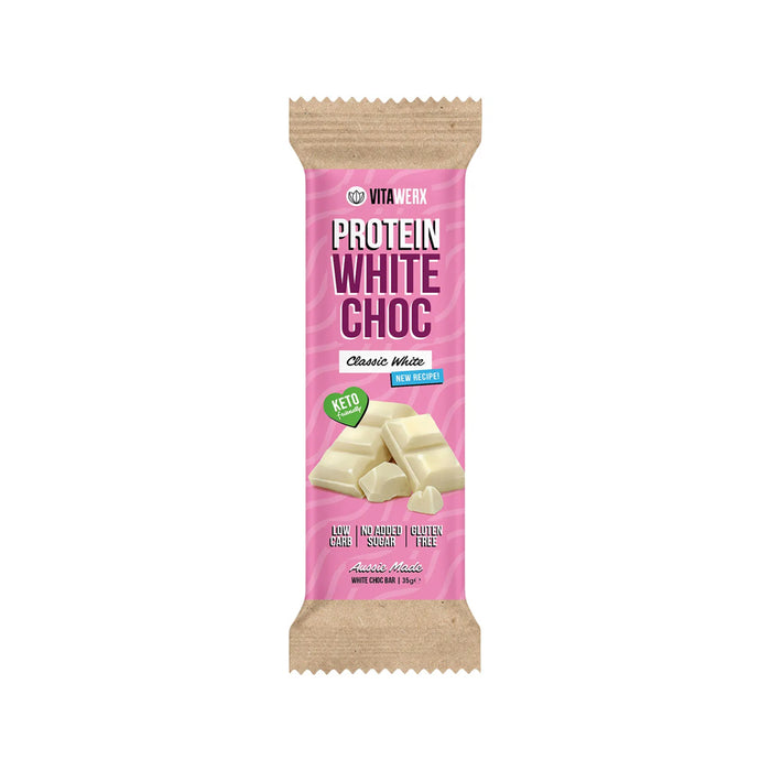 VITAWERX Protein White Choc Bar 12x35g