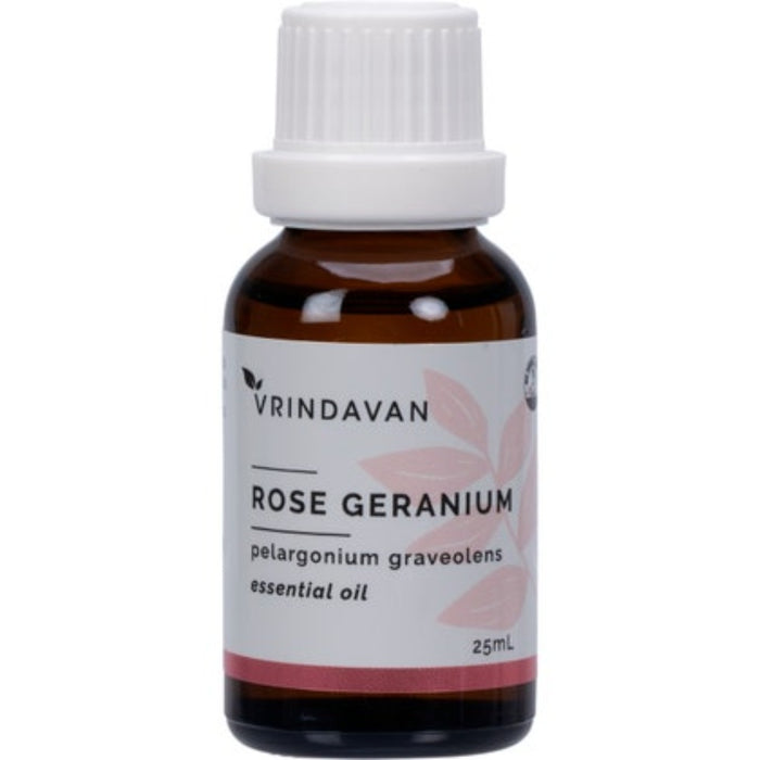 VRINDAVAN Essential Oil (100%) Rose Geranium 25ml