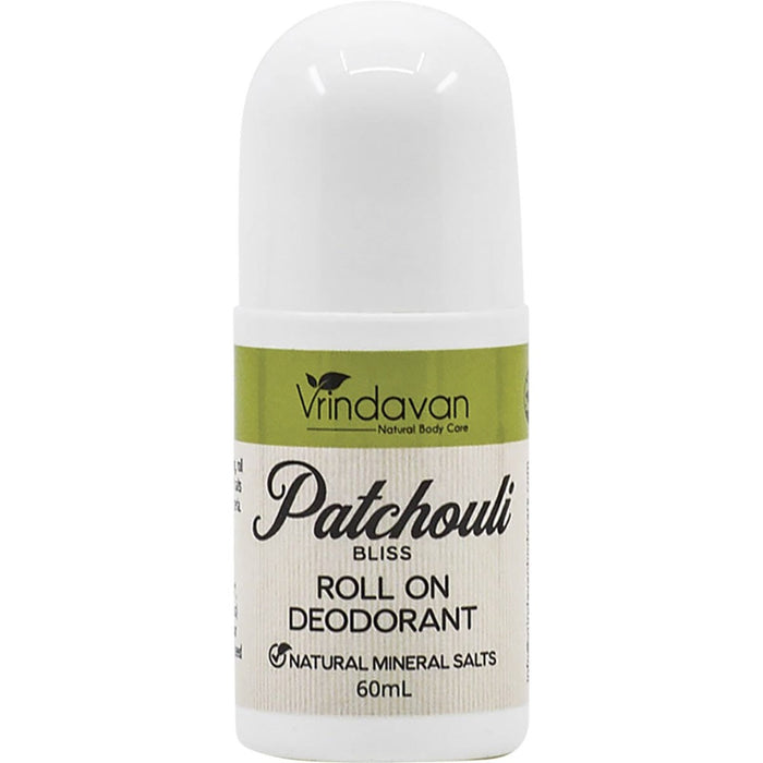 VRINDAVAN Organic Deodorant Roll On Patchouli Bliss 60ml