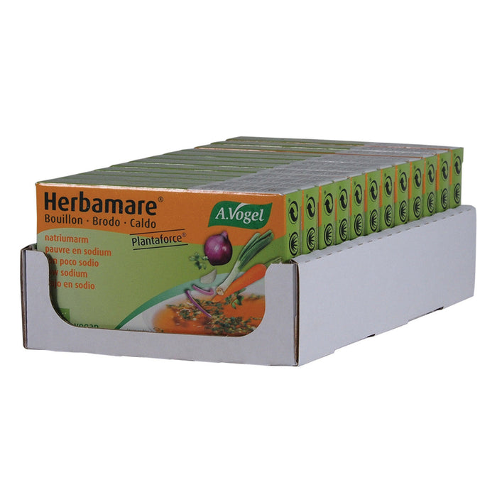 A VOGEL Herbamare Bouillon Vegetable Stock Cubes Bulk Pack Low Sodium- 12 Packs