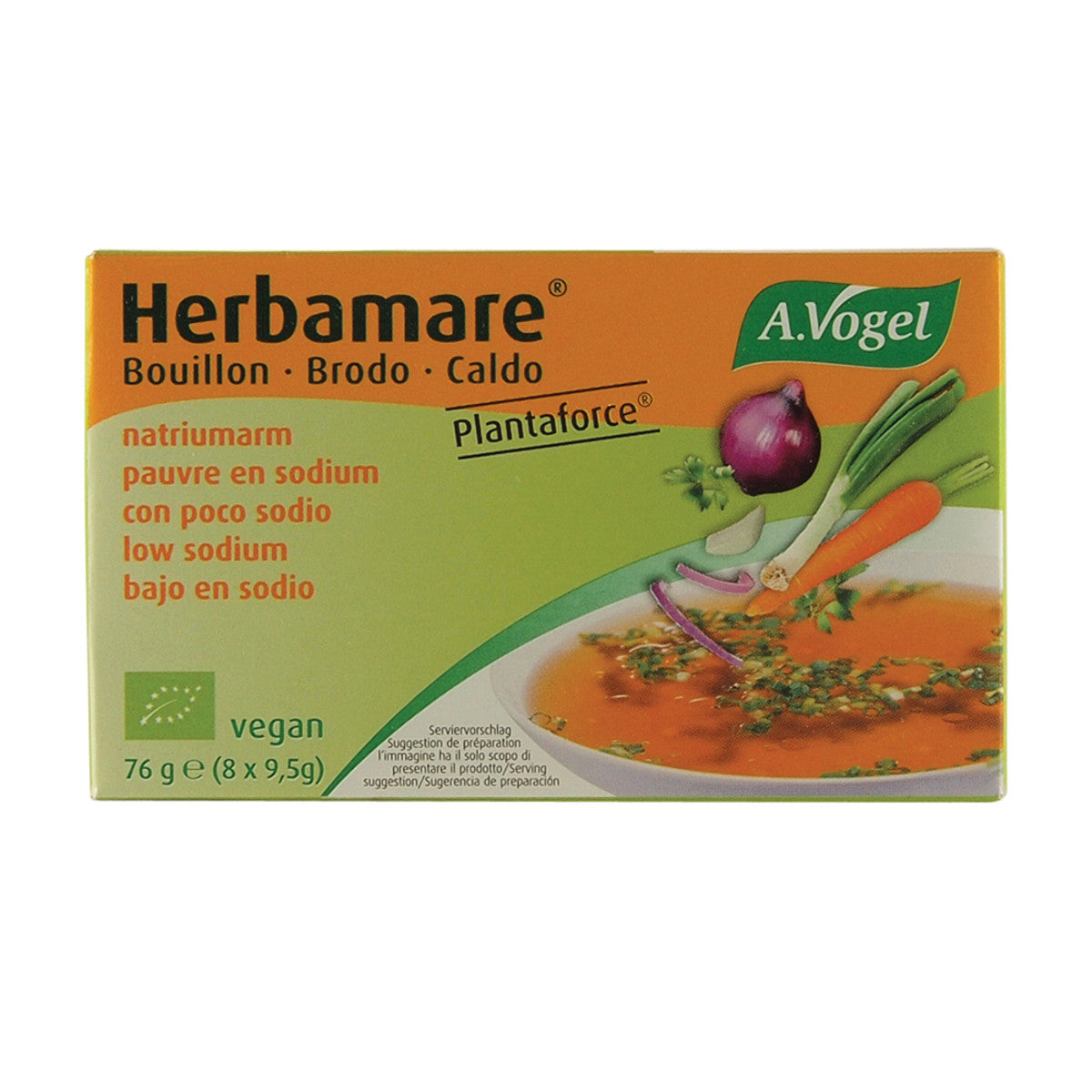 A VOGEL Herbamare Organic Bouillon Vegetable Stock Cubes Low Sodium 76