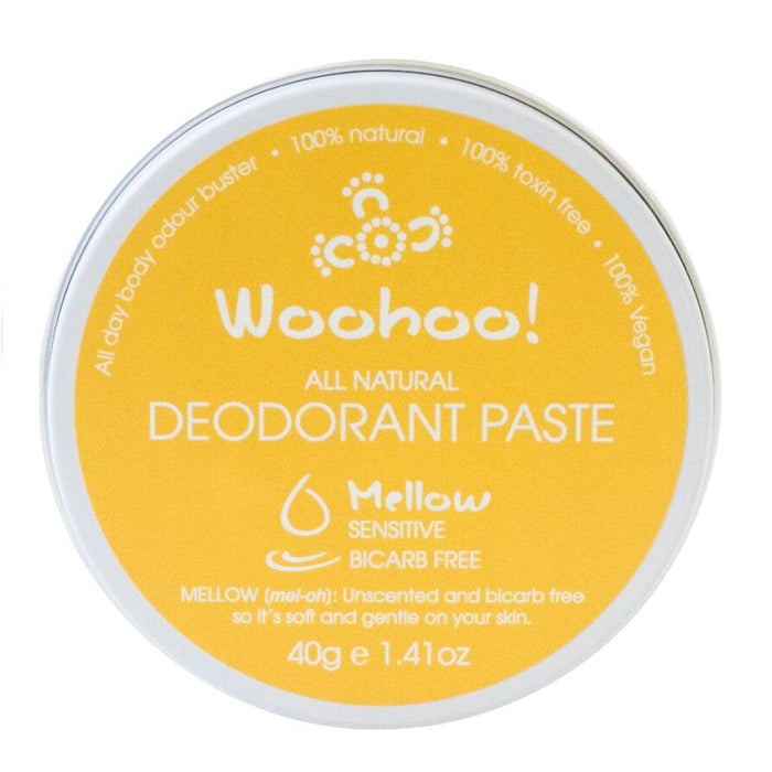 Woohoo Body Deodorant Paste Tins Mellow Sensitive Skin