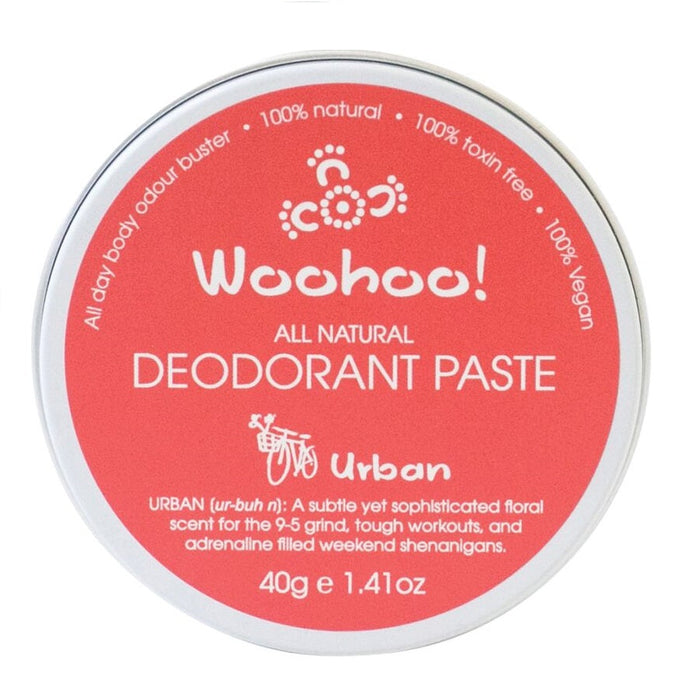 Woohoo Body Deodorant Paste Tins Urban Regular Strength