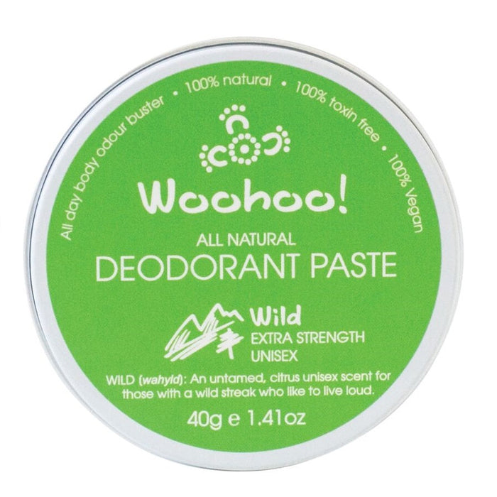 Woohoo Body Deodorant Paste Tins Wild Extra Strength