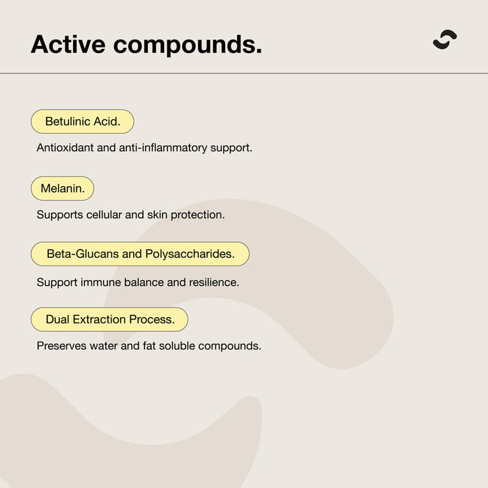 SWITCH NUTRITION Chaga Double Strength 2:1 Mushroom Liquid Extract 60ml