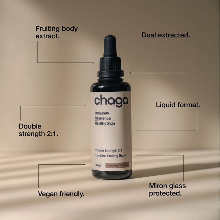 SWITCH NUTRITION Chaga Double Strength 2:1 Mushroom Liquid Extract 60ml