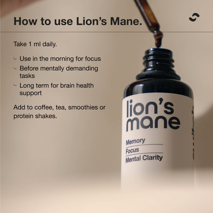 SWITCH NUTRITION Lion's Mane Double Strength 2:1 Mushroom Liquid Extract 60ml