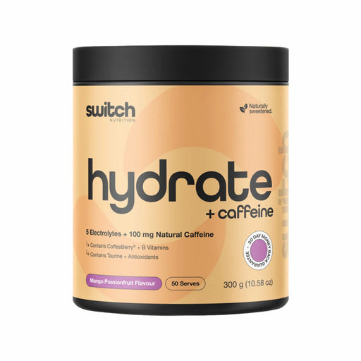 SWITCH NUTRITION Hydrate + Caffeine Mango Passionfruit 300g