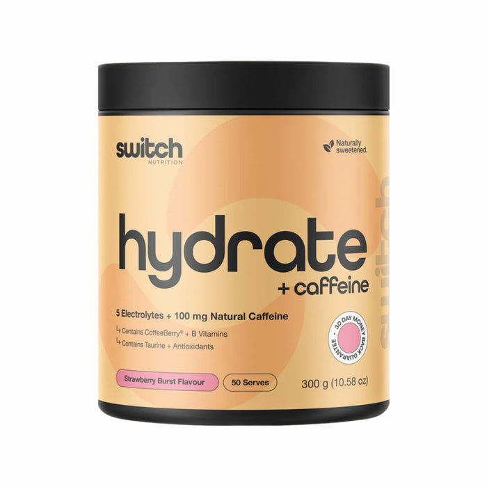 SWITCH NUTRITION Hydrate + Caffeine Strawberry Burst 300g