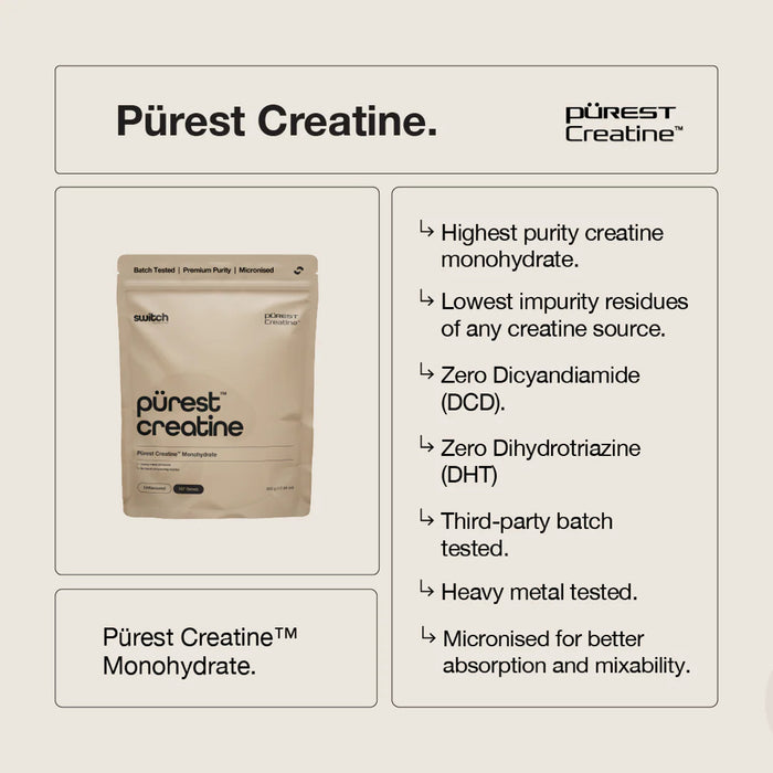 SWITCH NUTRITION Purest® Creatine Monohydrate 500g